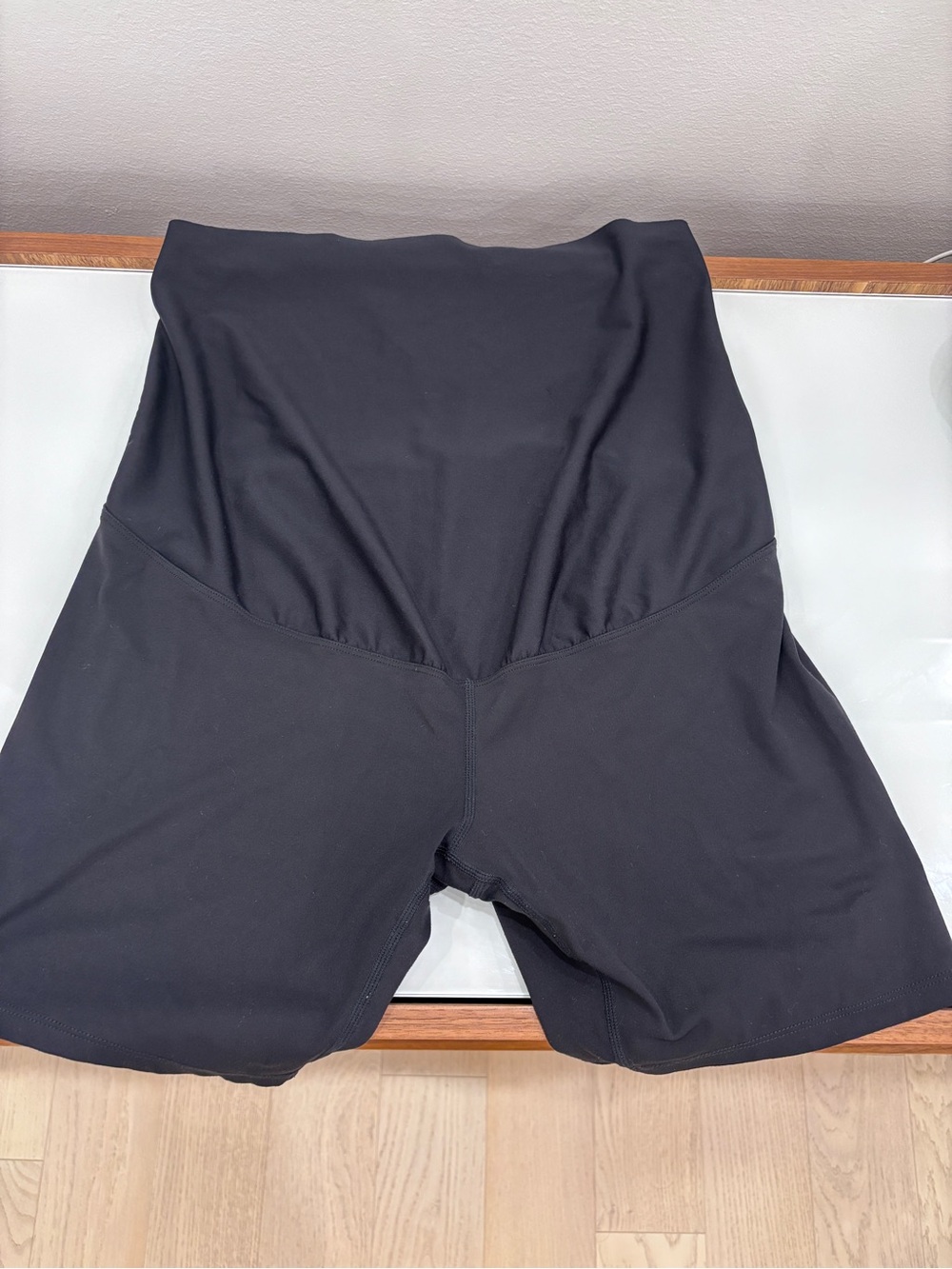 Halara SoftlyZero™ Super High Waisted Maternity Yoga Biker Shorts 7''-UPF50+